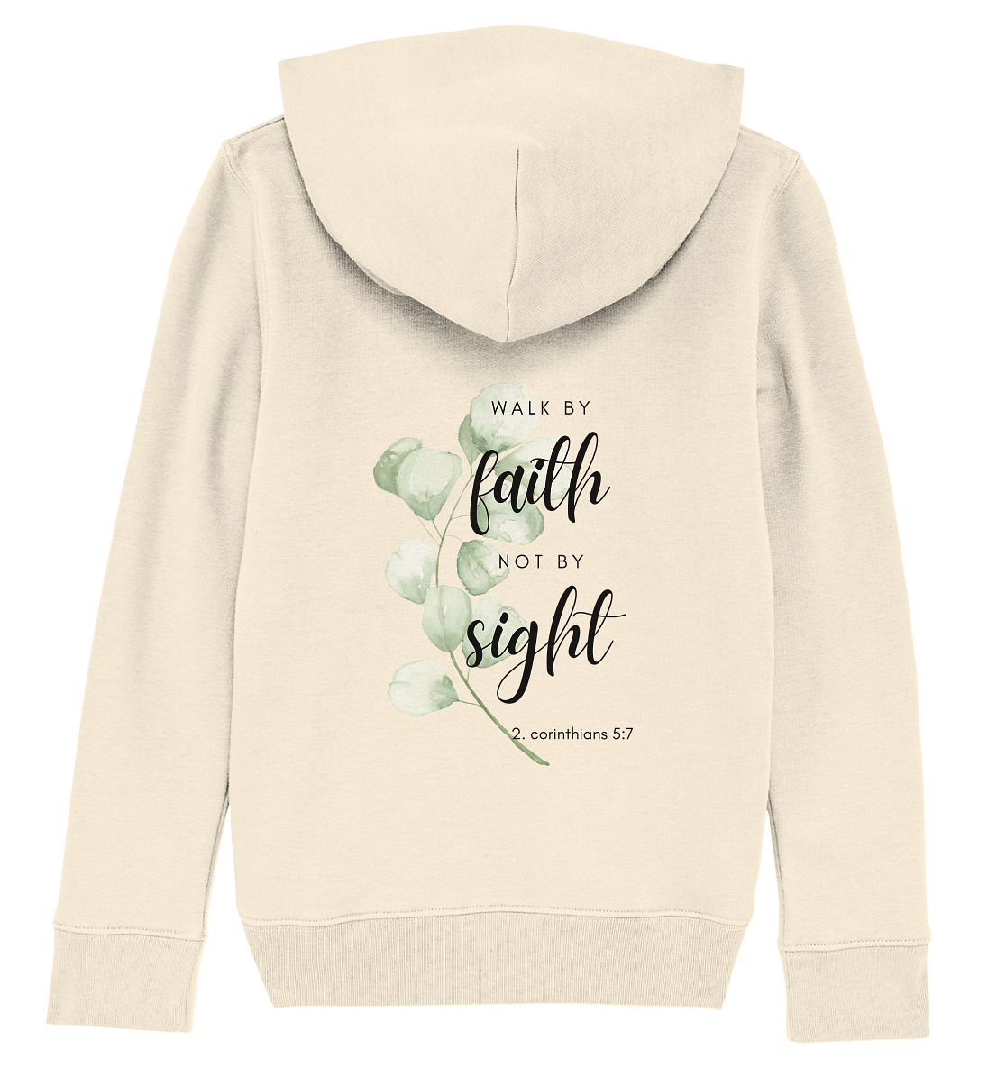 Walk by faith - Kids Organic Hoodie - wertvoll und geliebt