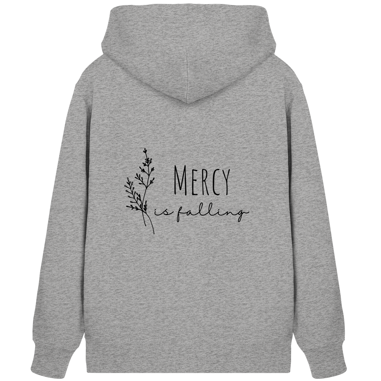 mercy is falling - Organic Zipper - wertvoll und geliebt
