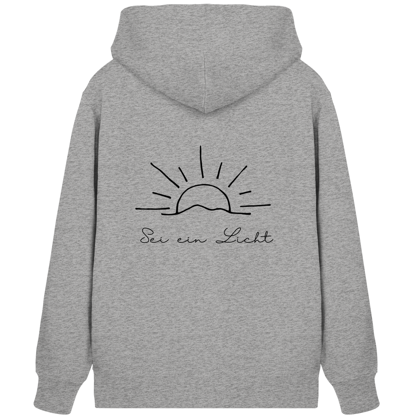 Sei ein Licht - Organic Zipper - wertvoll und geliebt