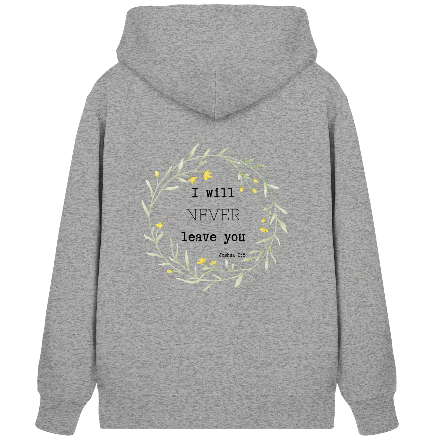 I will never leave you - Organic Zipper - wertvoll und geliebt