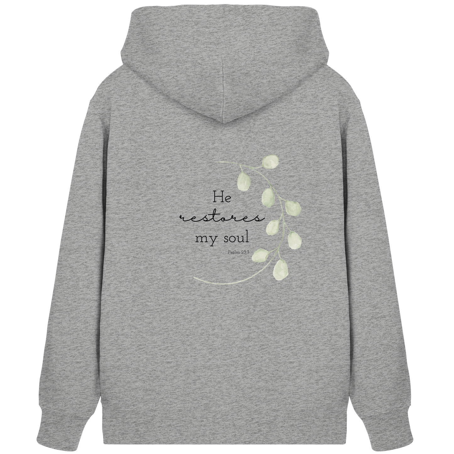 He restores my soul - Organic Zipper - wertvoll und geliebt