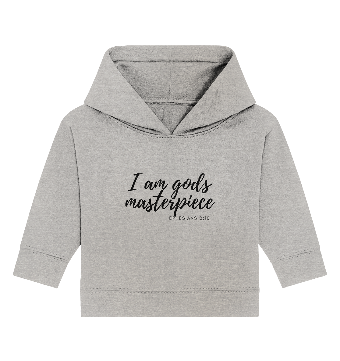 Gods Masterpiece - Baby Organic Hoodie - wertvoll und geliebt