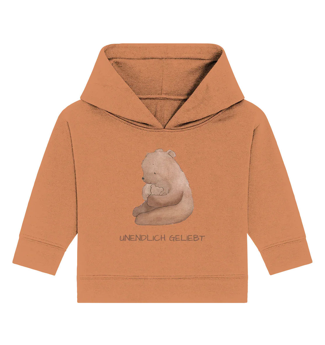 Unendlich geliebt - Baby Organic Hoodie - wertvoll und geliebt