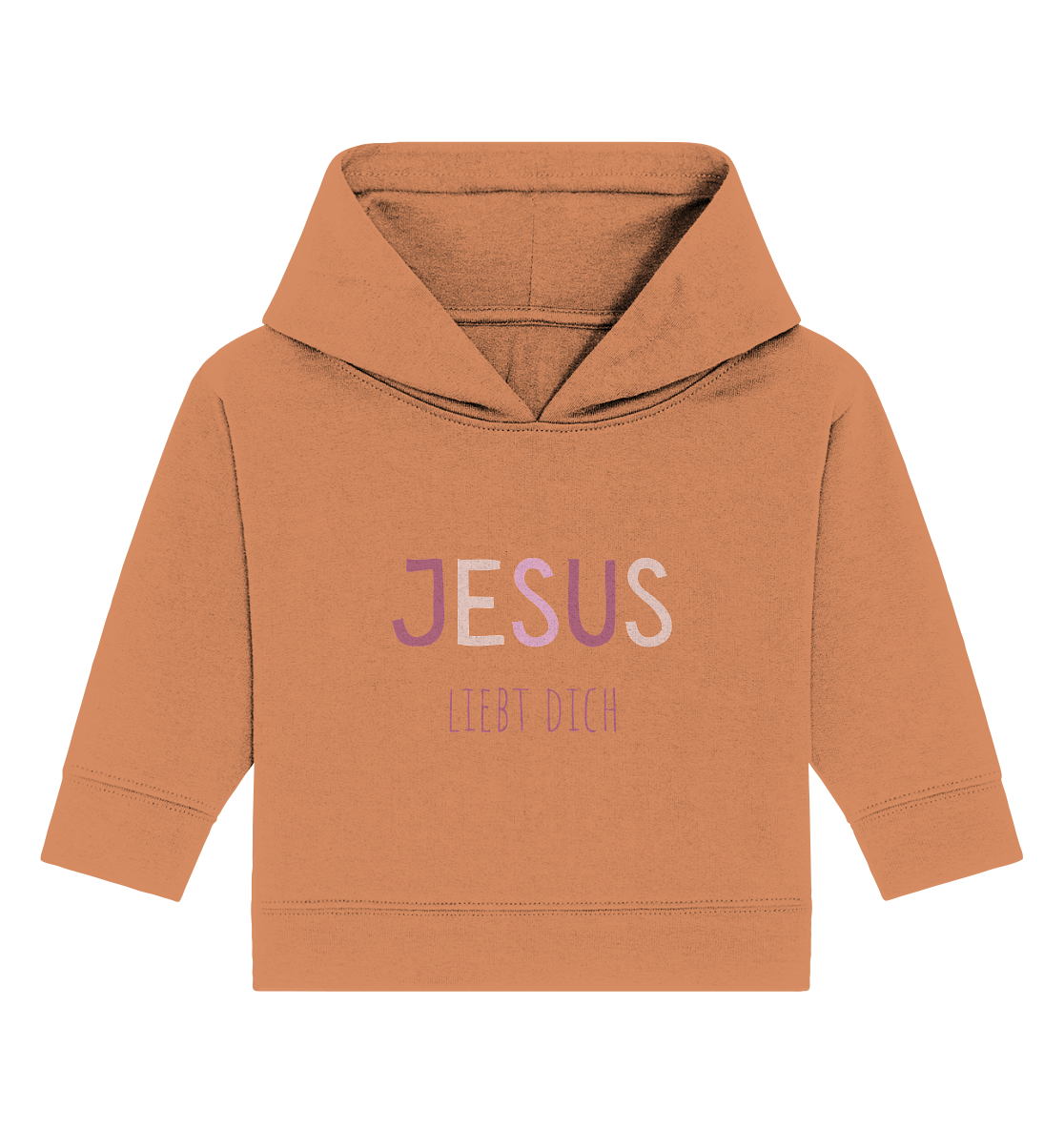 Jesus liebt dich Mädchen - Baby Organic Hoodie - wertvoll und geliebt
