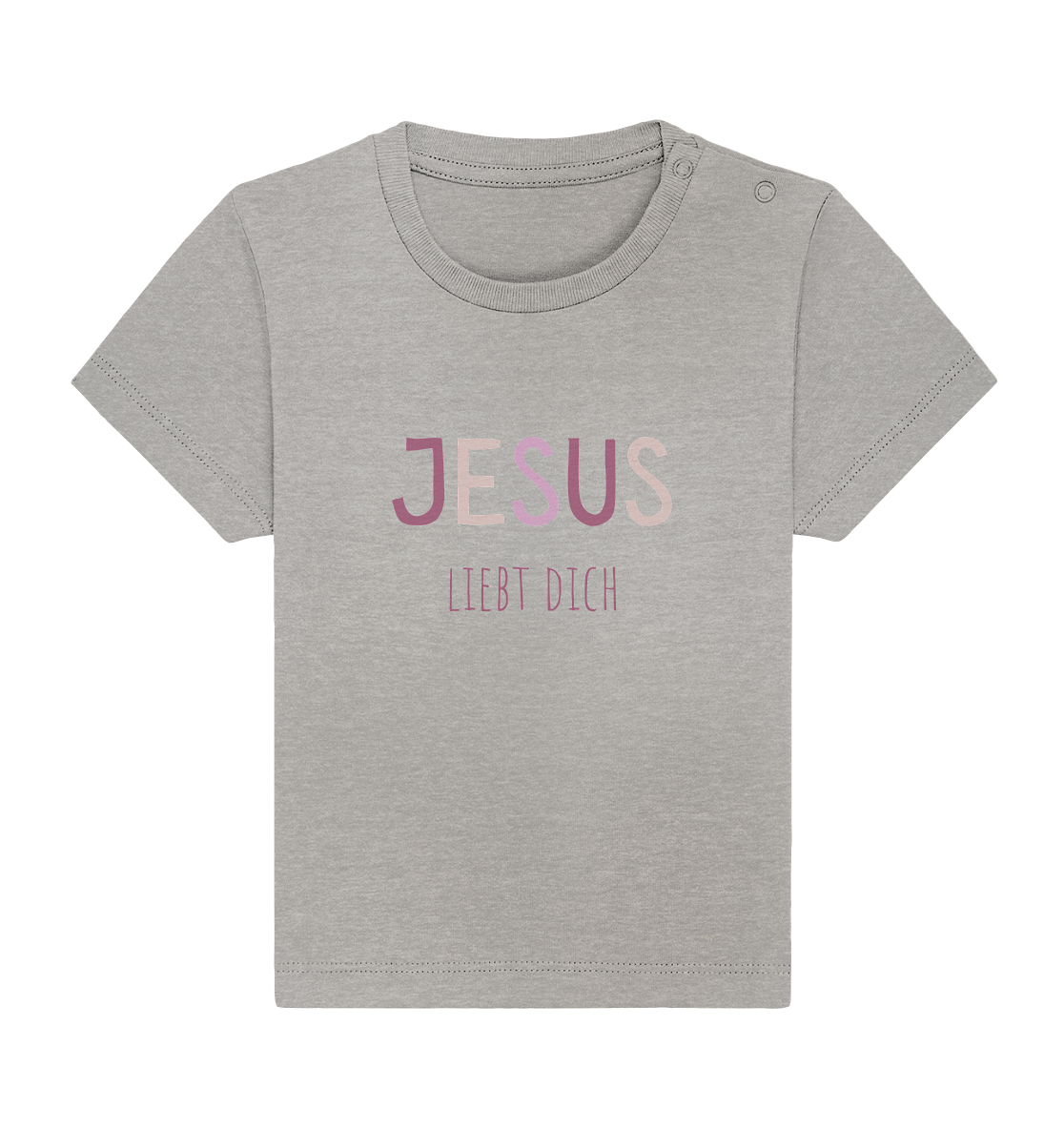 Jesus liebt dich Mädchen - Baby Organic Shirt - wertvoll und geliebt