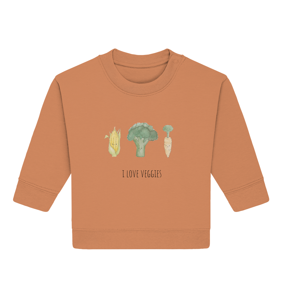 I love veggies - Baby Organic Sweatshirt - wertvoll und geliebt
