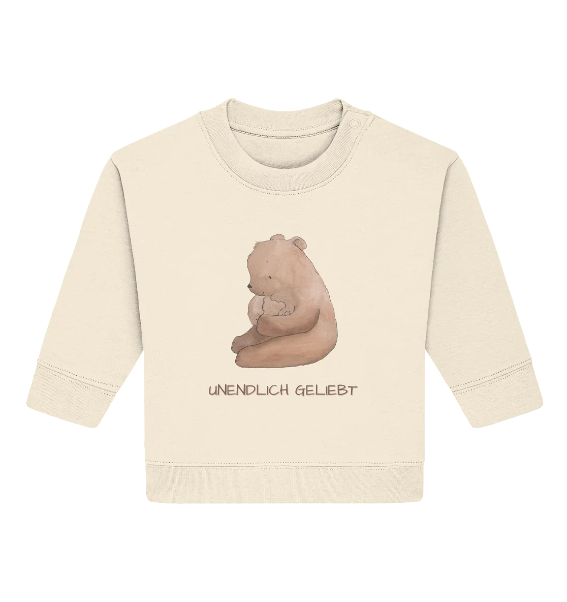 Unendlich geliebt - Baby Organic Sweatshirt - wertvoll und geliebt