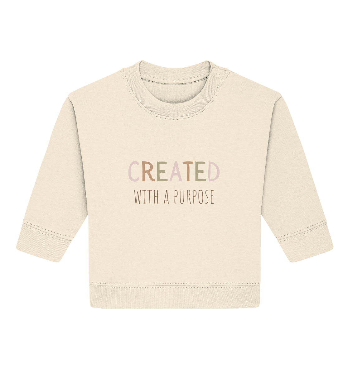 Created - Baby Organic Sweatshirt - wertvoll und geliebt