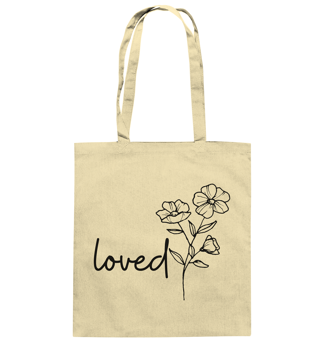 loved - Baumwolltasche - wertvoll und geliebt