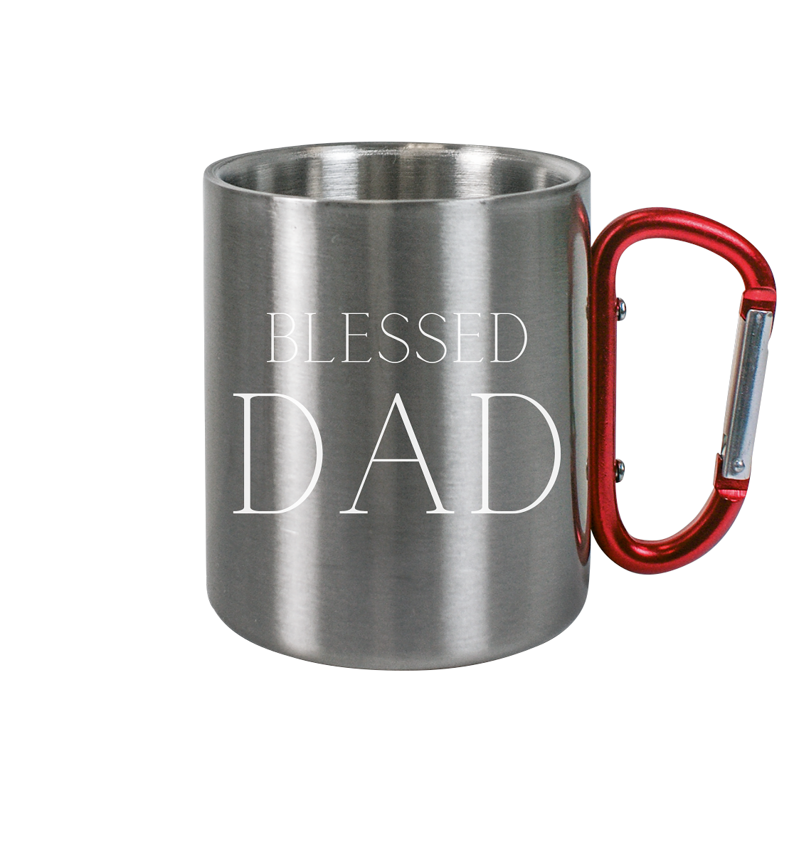 Blessed dad - Edelstahl Tasse - wertvoll und geliebt