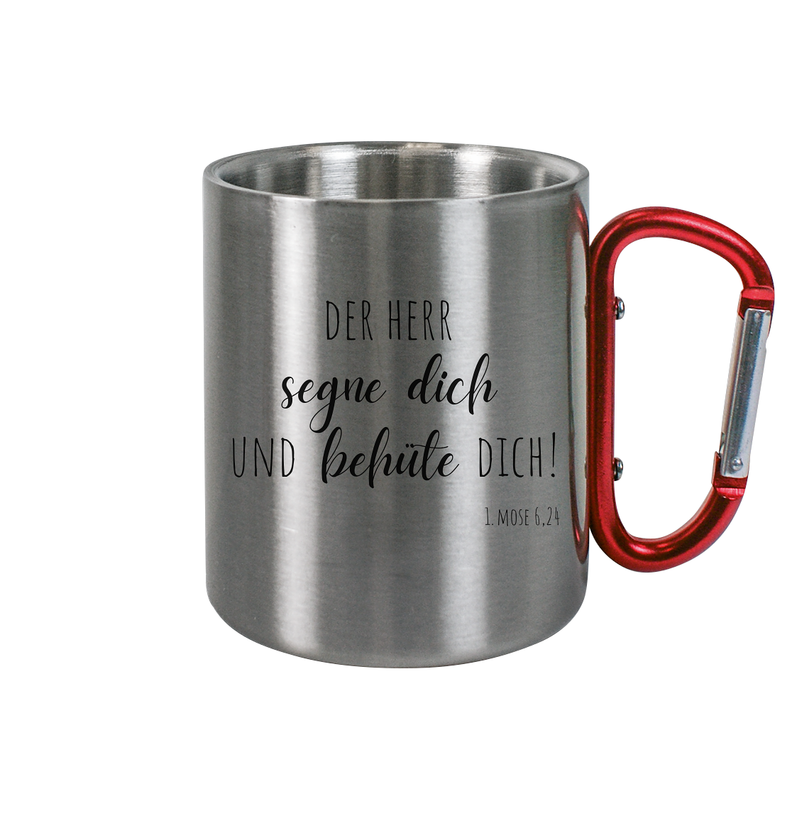 Der Herr segne und behüte Dich - Edelstahl Tasse - wertvoll und geliebt