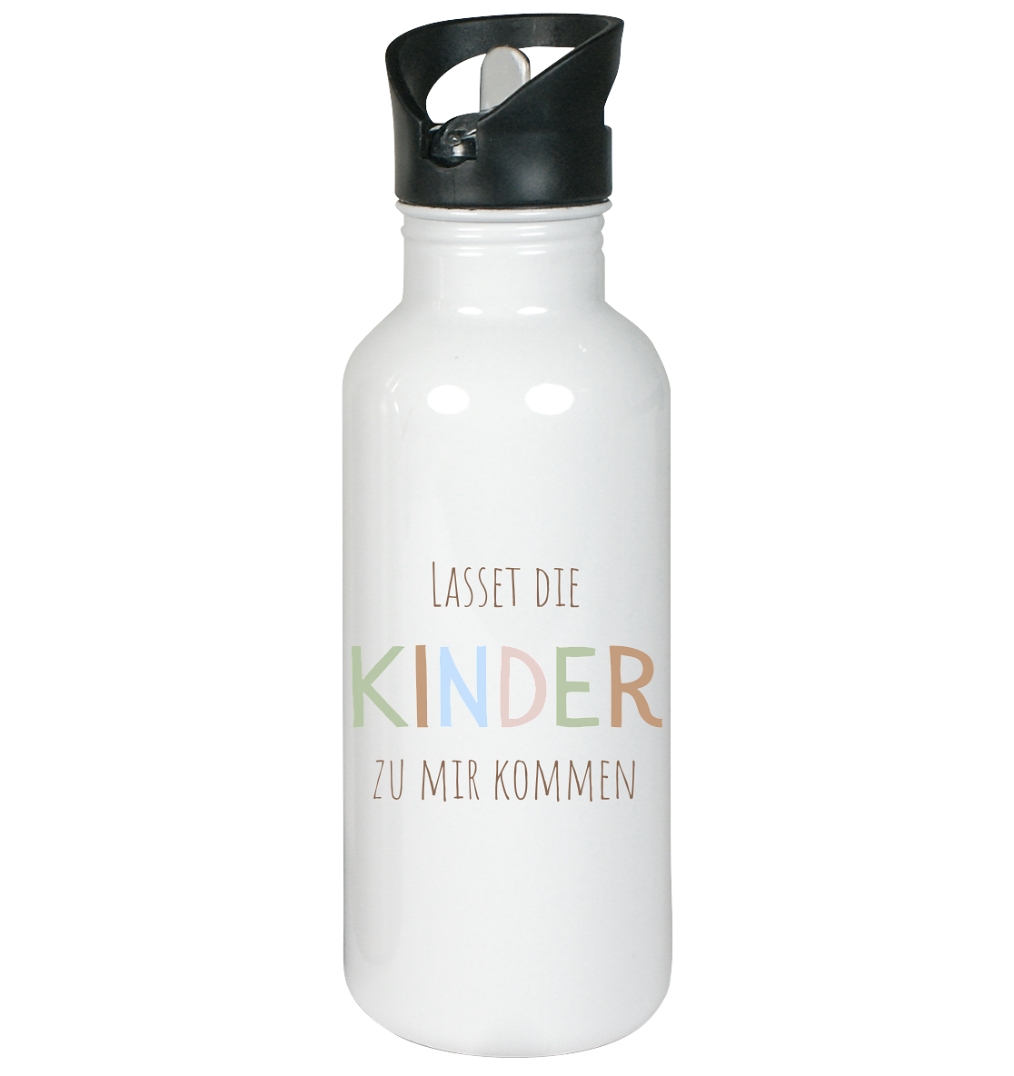 Lasset die Kinder zu mir kommen - Edelstahl-Trinkflasche - wertvoll und geliebt
