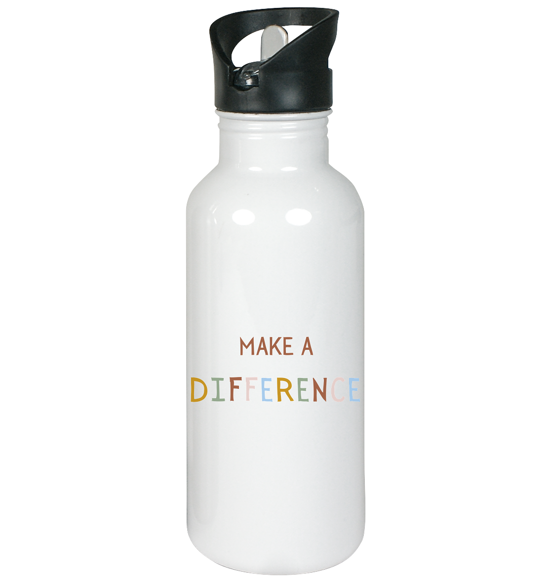 Make a difference - Edelstahl-Trinkflasche - wertvoll und geliebt