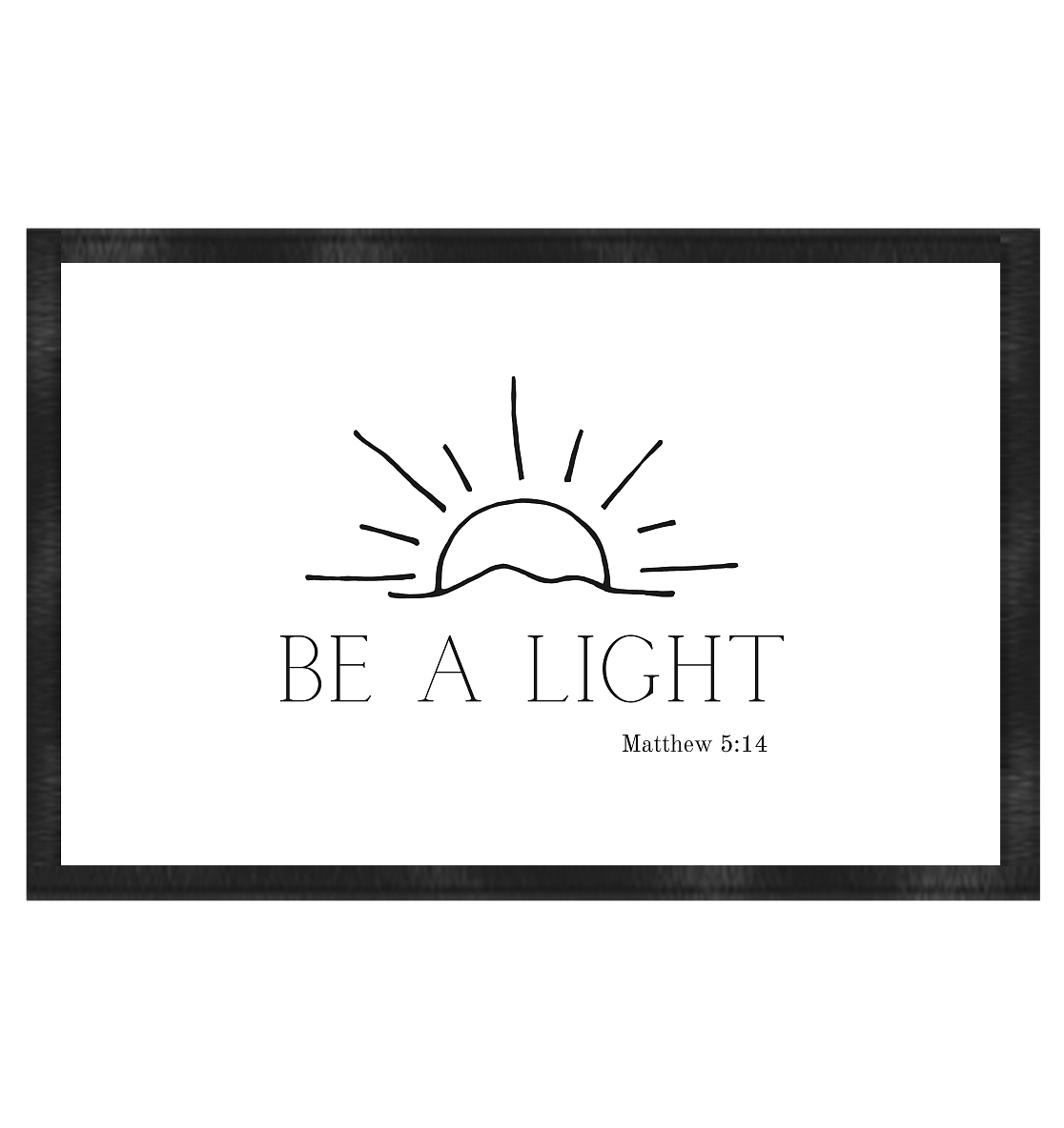 Be a light - Fußmatte 60x40cm - wertvoll und geliebt
