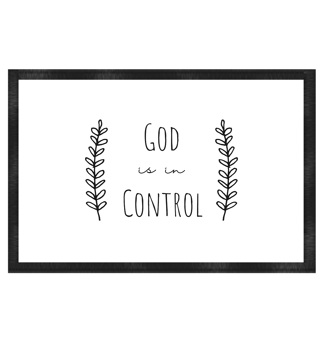 God is in control - Fußmatte 60x40cm - wertvoll und geliebt