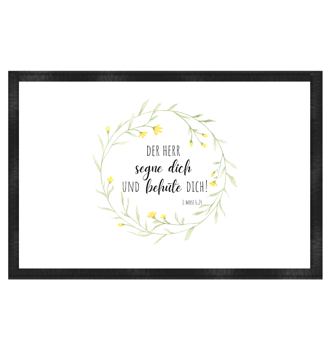 Der Herr segne Dich - Fußmatte 60x40cm - wertvoll und geliebt