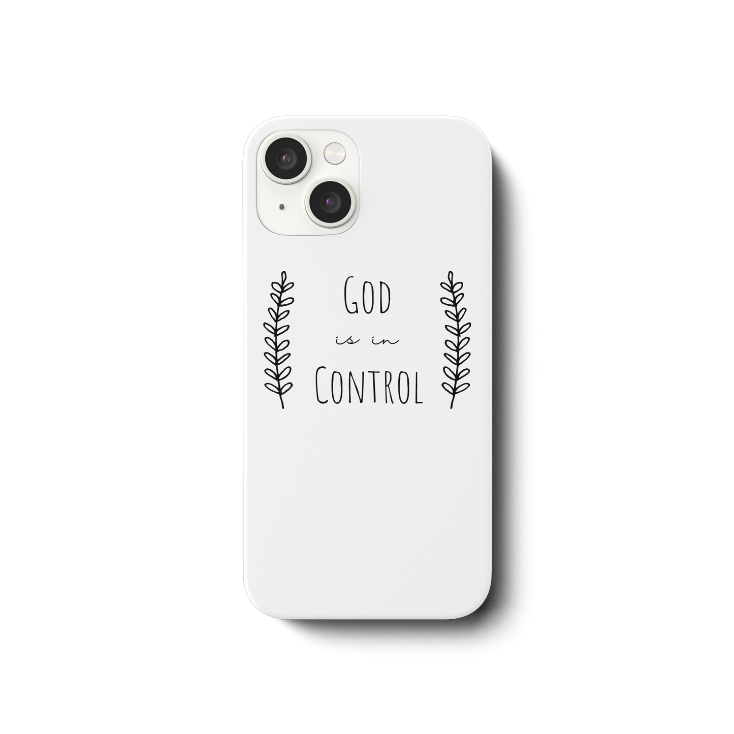 God is in control - iPhone 14 Handyhülle - wertvoll und geliebt