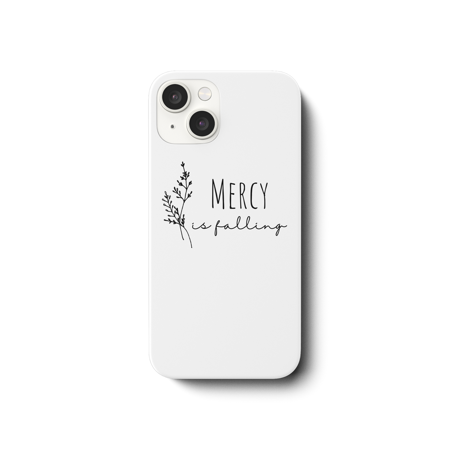 mercy is falling - iPhone 14 Handyhülle - wertvoll und geliebt