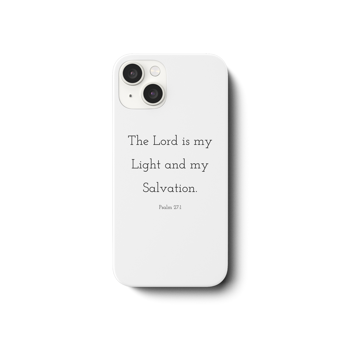 Psalm 27:1 - iPhone 14 Handyhülle - wertvoll und geliebt