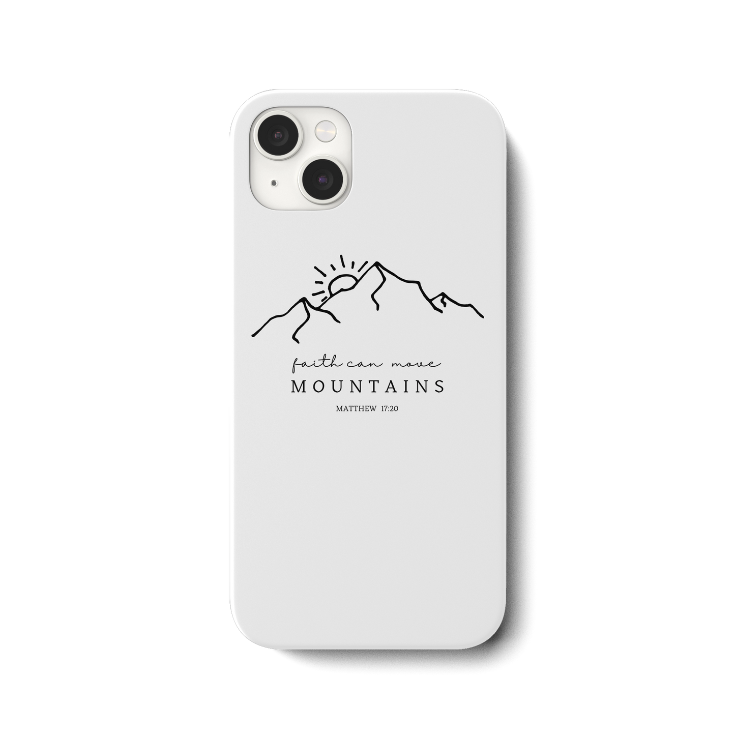 Faith can move mountains - iPhone 14 Plus Handyhülle - wertvoll und geliebt