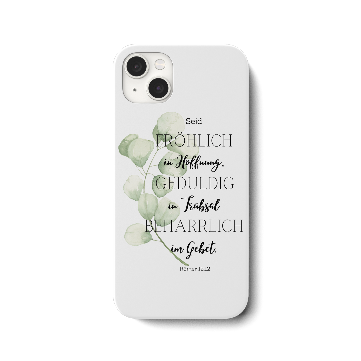 Römer 12,12 - iPhone 14 Plus Handyhülle - wertvoll und geliebt