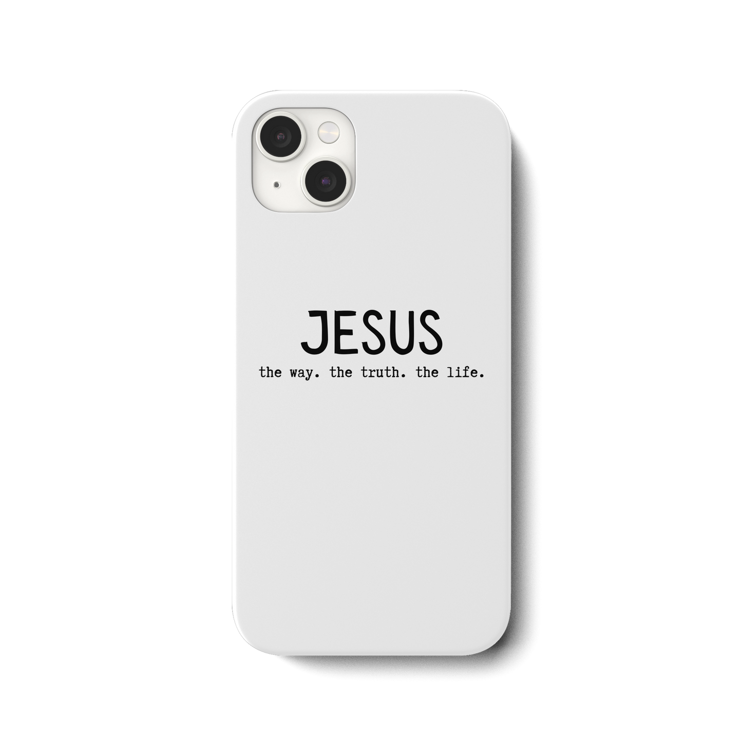 Jesus - the way. the truth. the life. - iPhone 14 Plus Handyhülle - wertvoll und geliebt