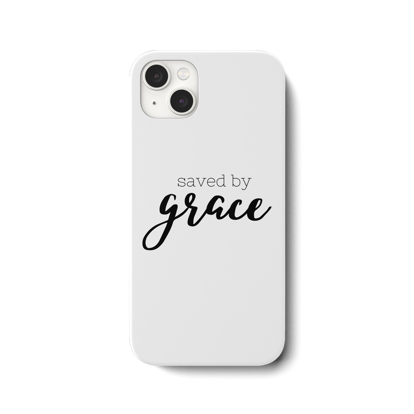 Saved by grace - iPhone 14 Plus Handyhülle - wertvoll und geliebt