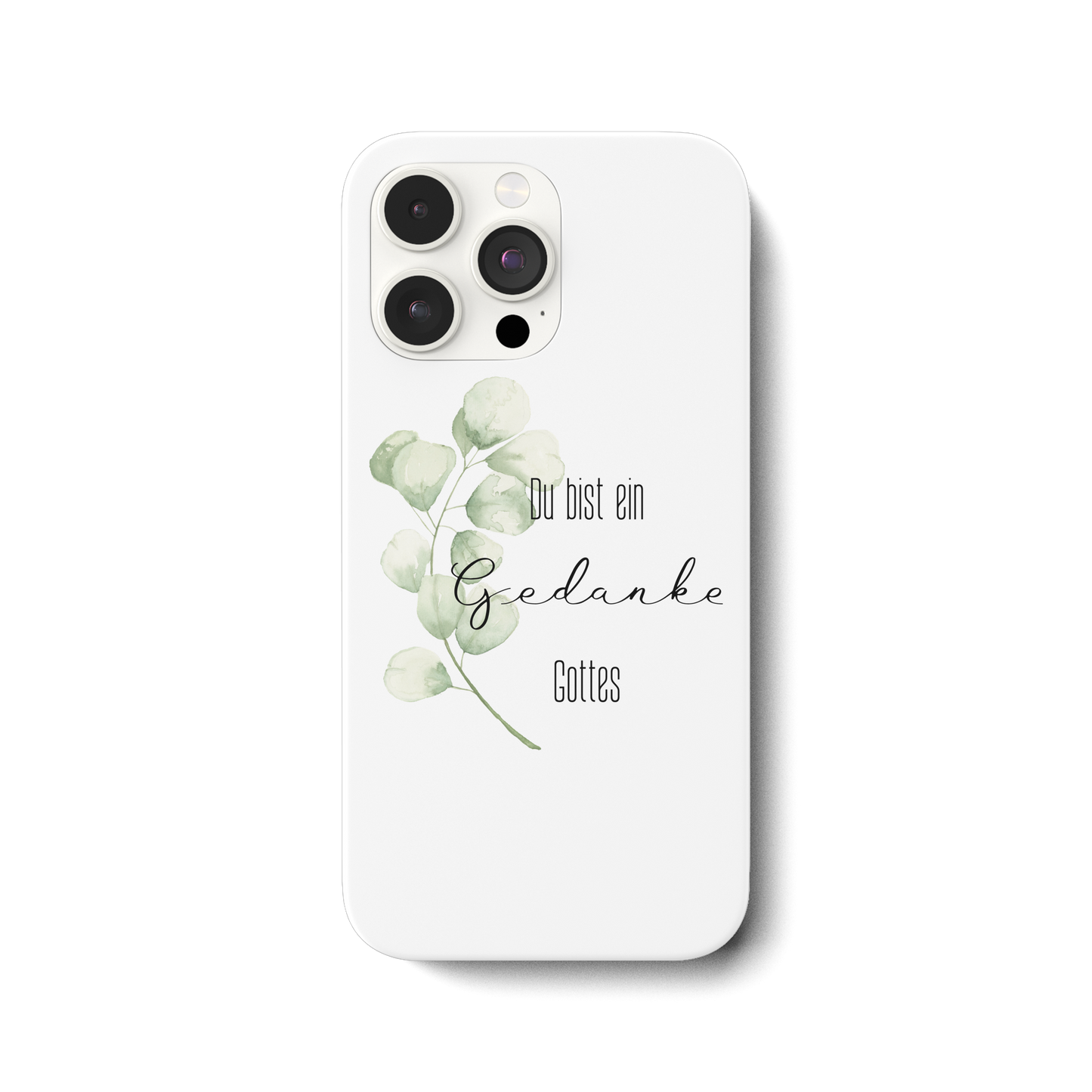 Du bist ein Gedanke Gottes - iPhone 14 Pro Max Handyhülle - wertvoll und geliebt