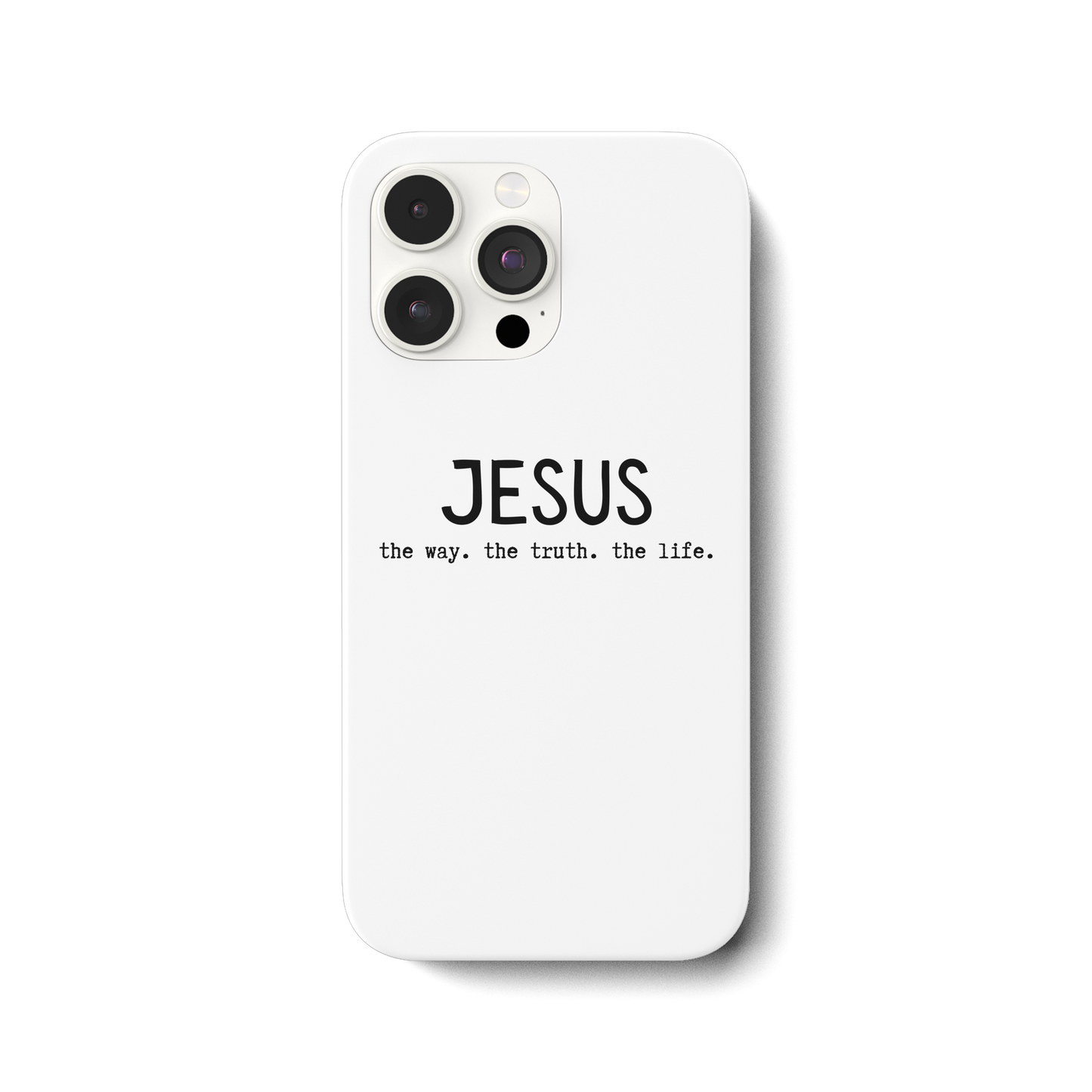 Jesus - the way. the truth. the life. - iPhone 14 Pro Max Handyhülle - wertvoll und geliebt