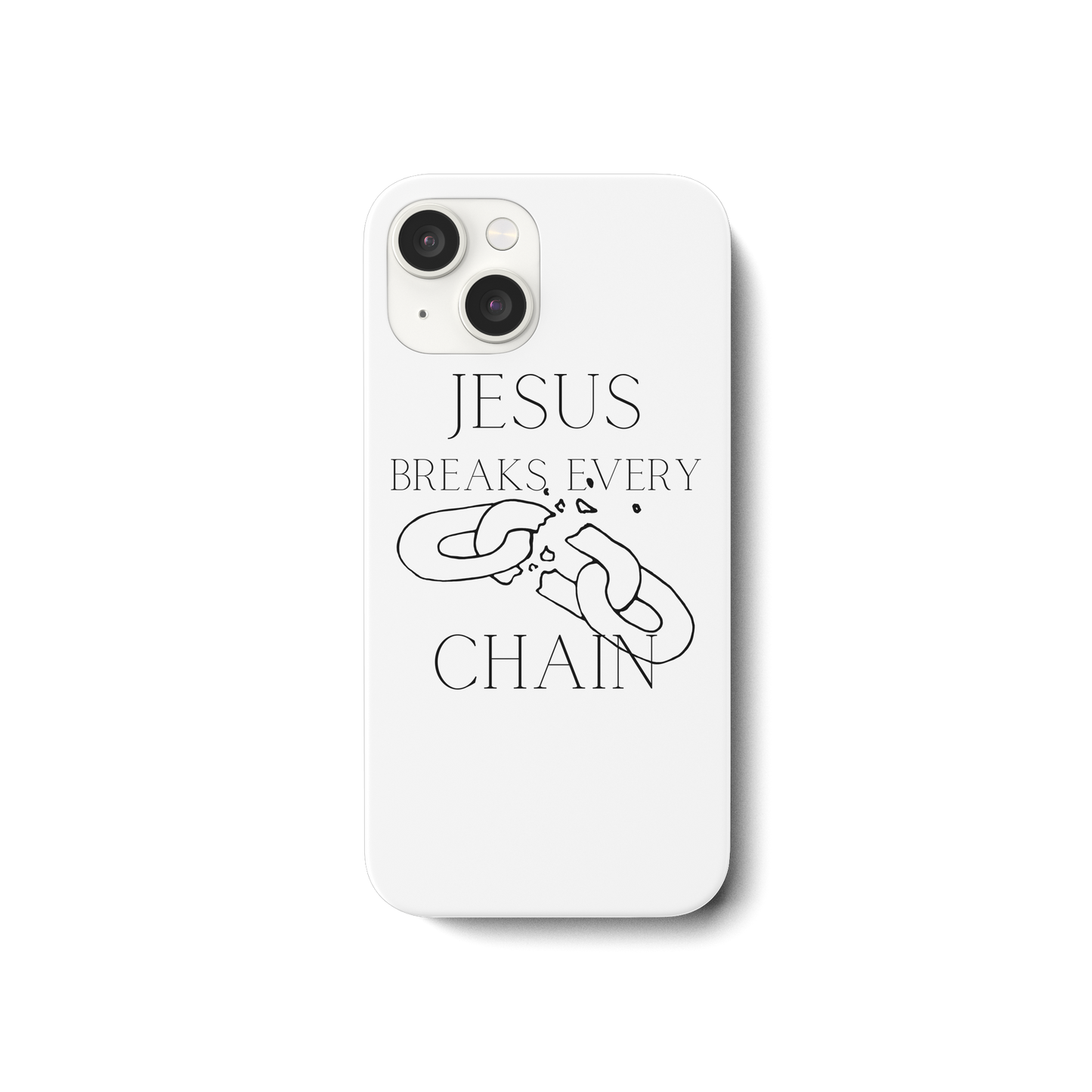 break every chain - iPhone 15 Handyhülle - wertvoll und geliebt