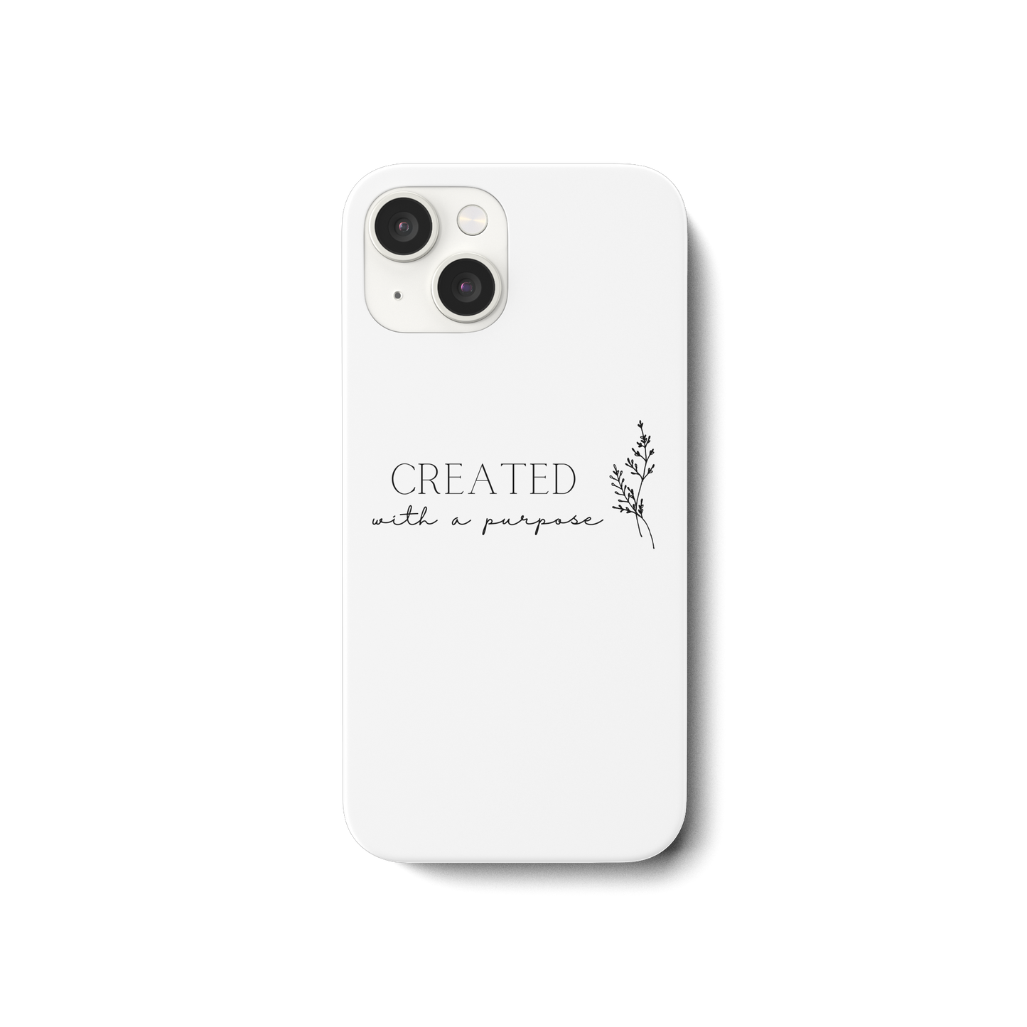 Created with a purpose D - iPhone 15 Handyhülle - wertvoll und geliebt