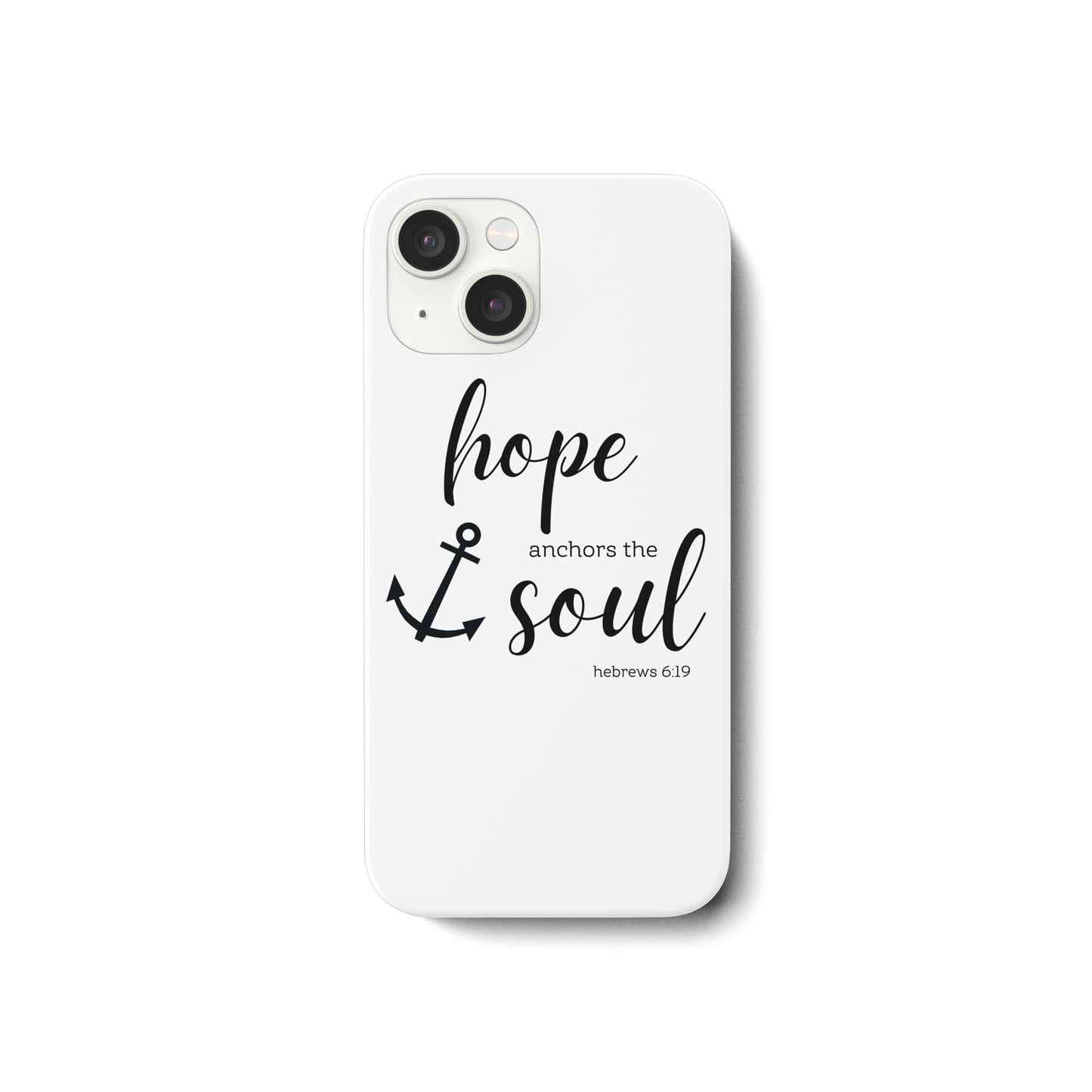 hope anchors the soul - iPhone 15 Handyhülle - wertvoll und geliebt