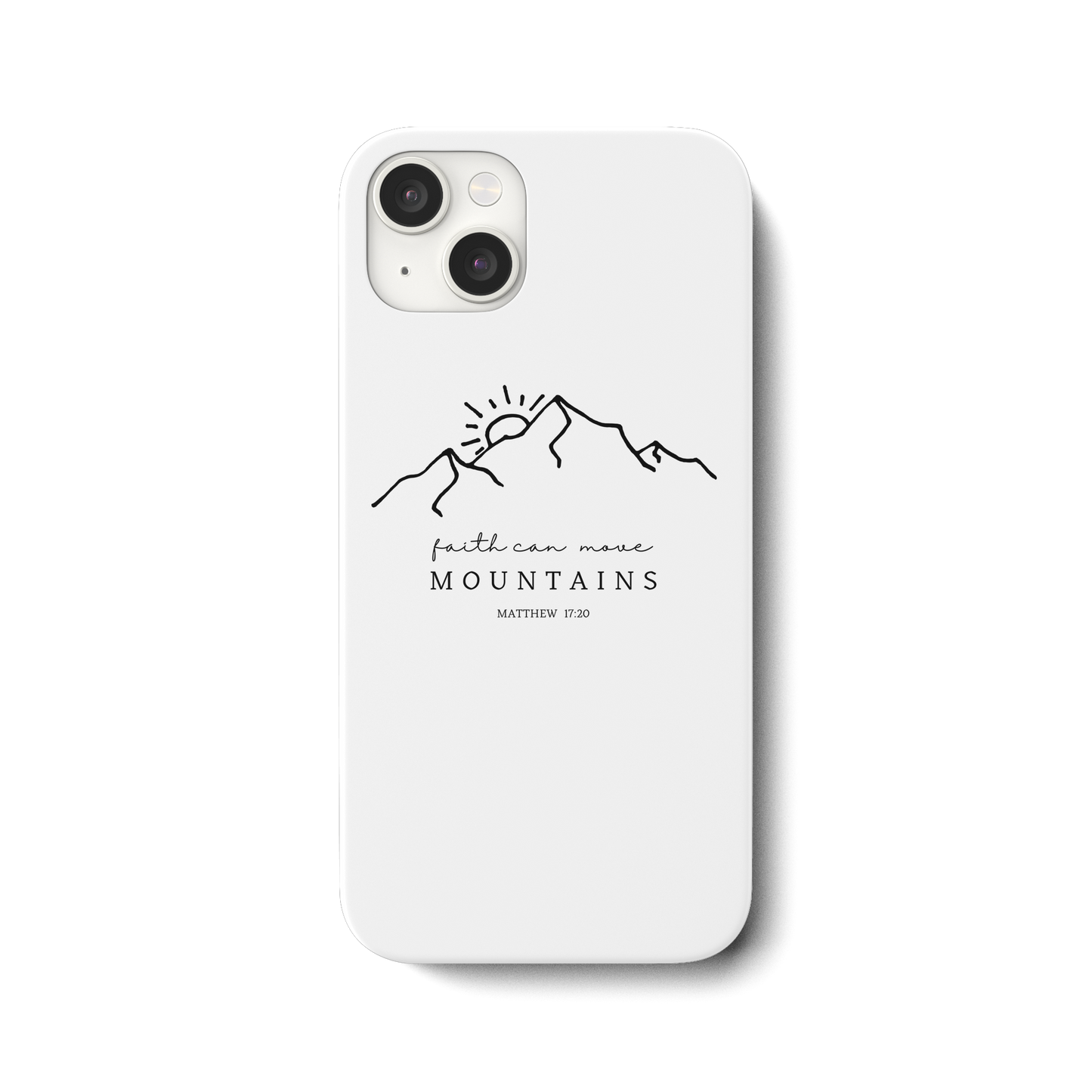 Faith can move mountains - iPhone 15 Plus Handyhülle - wertvoll und geliebt
