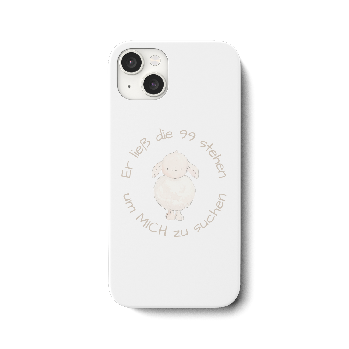 Er ließ die 99 stehen um Mich zu suchen - iPhone 15 Plus Handyhülle - wertvoll und geliebt