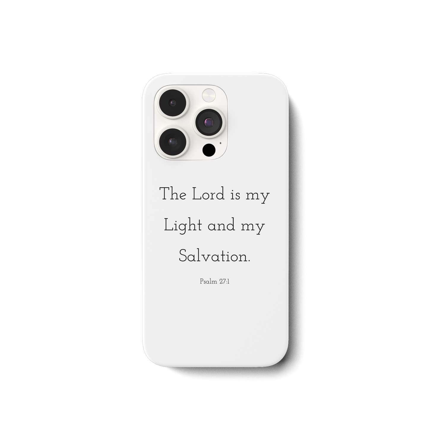 Psalm 27:1 - iPhone 15 Pro Handyhülle - wertvoll und geliebt