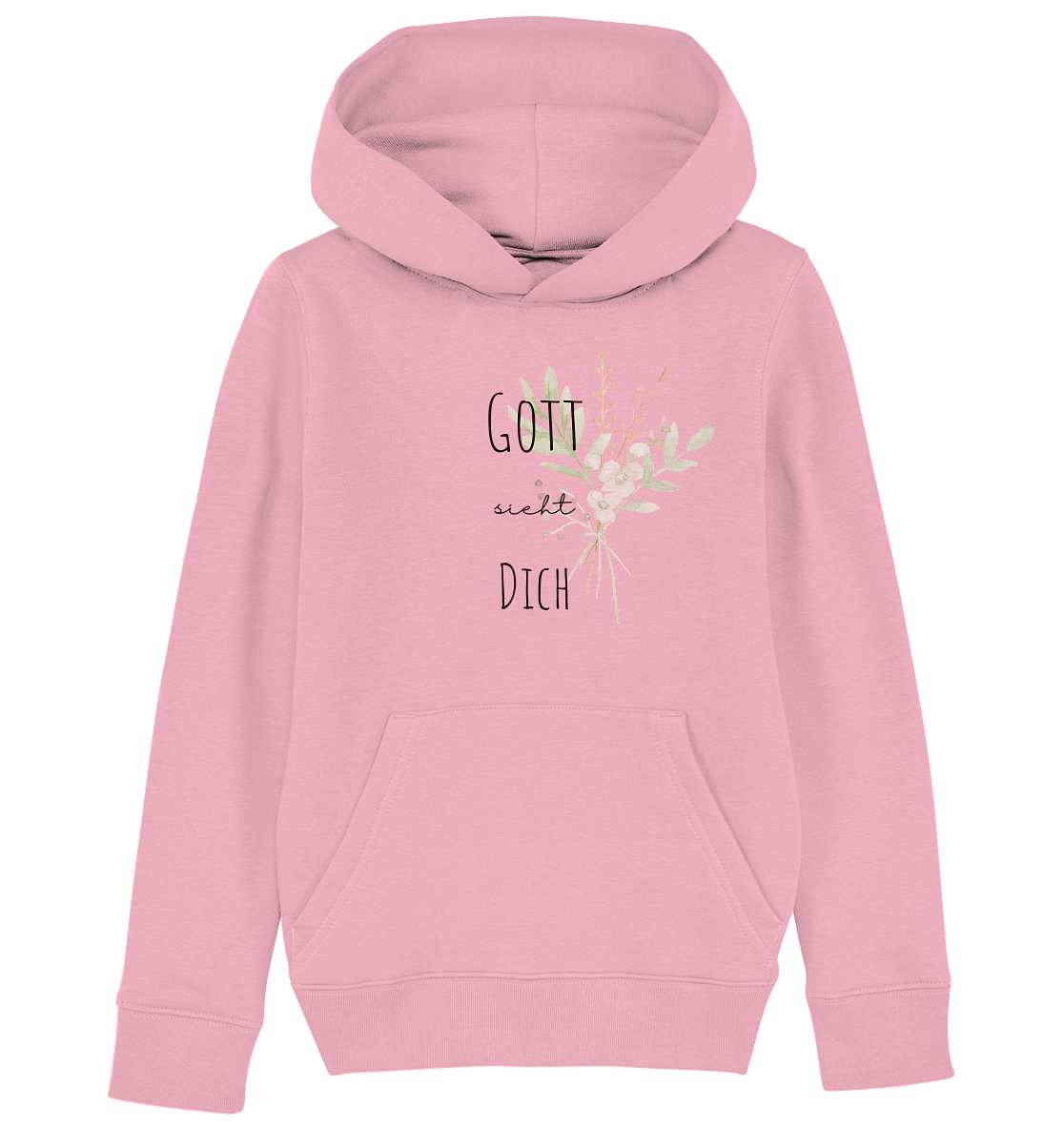 Gott sieht Dich - Kids Organic Hoodie - wertvoll und geliebt