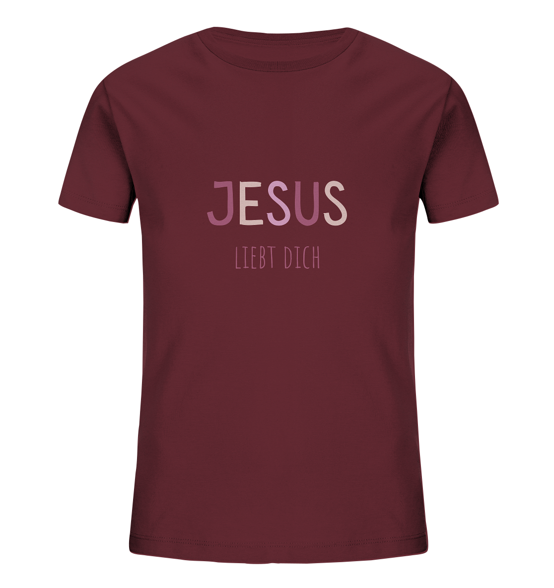 Jesus liebt dich Mädchen - Kids Organic Shirt - wertvoll und geliebt