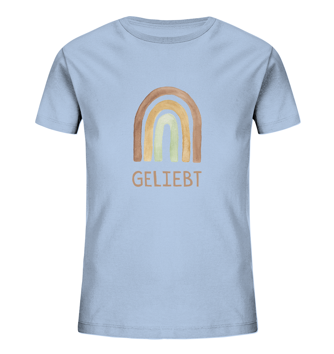 Geliebt Regenbogen grün - Kids Organic Shirt - wertvoll und geliebt