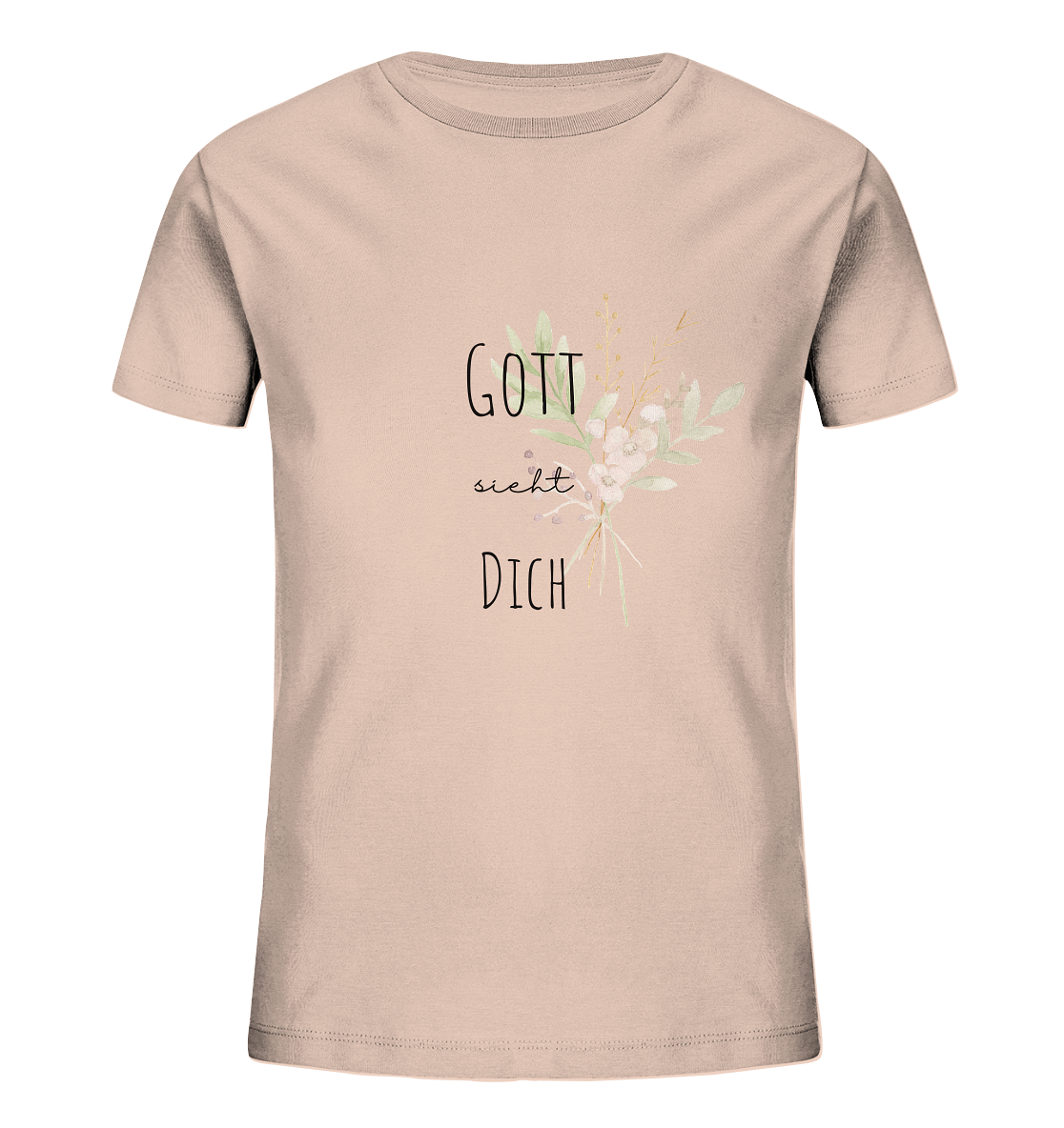 Gott sieht Dich - Kids Organic Shirt - wertvoll und geliebt