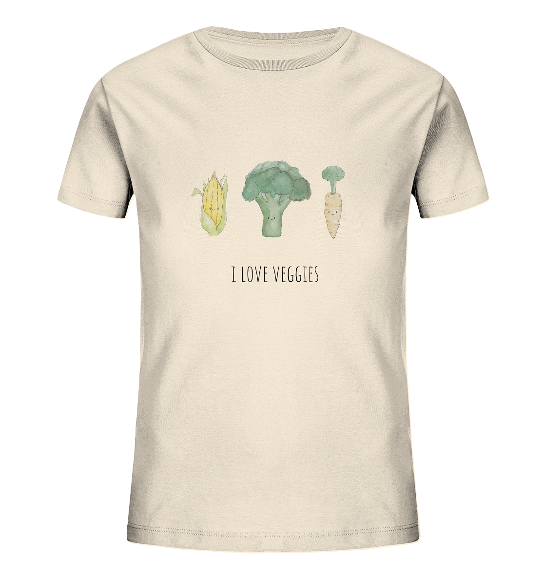 I love veggies - Kids Organic Shirt - wertvoll und geliebt
