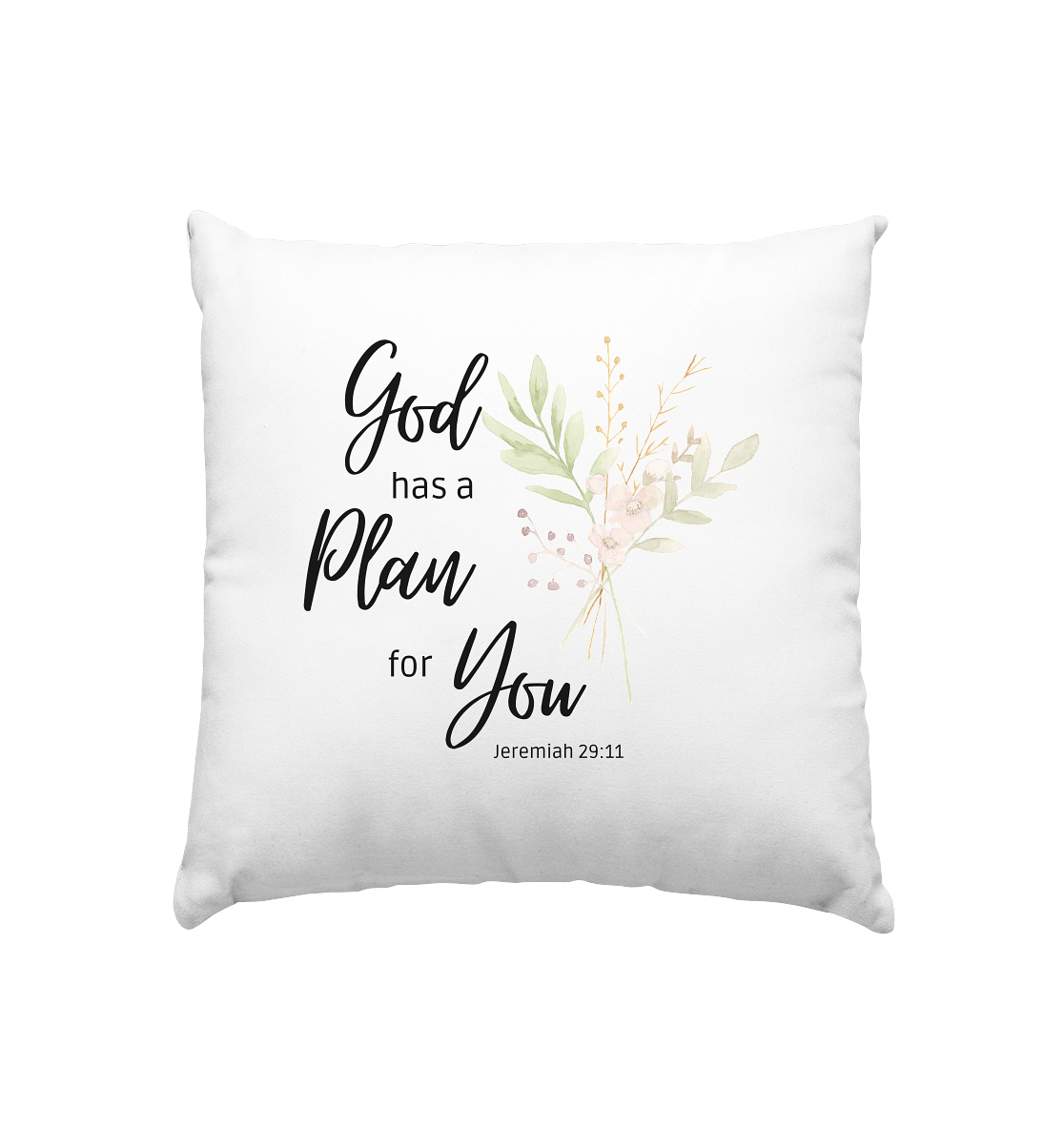 Jeremiah 29:11 - Kissen 40x40cm - wertvoll und geliebt