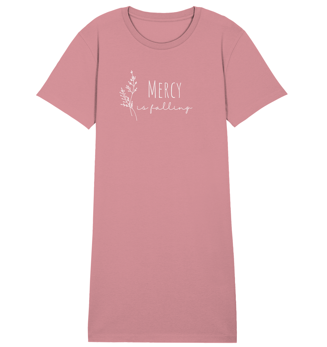 Mercy is falling - Ladies Organic Shirt Dress - wertvoll und geliebt