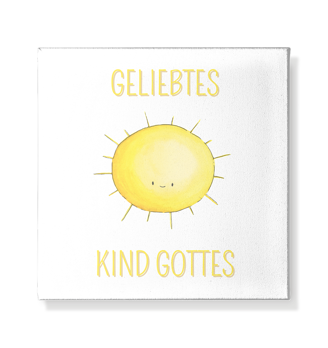 Geliebtes Kind Gottes - Leinwand 20x20cm - wertvoll und geliebt