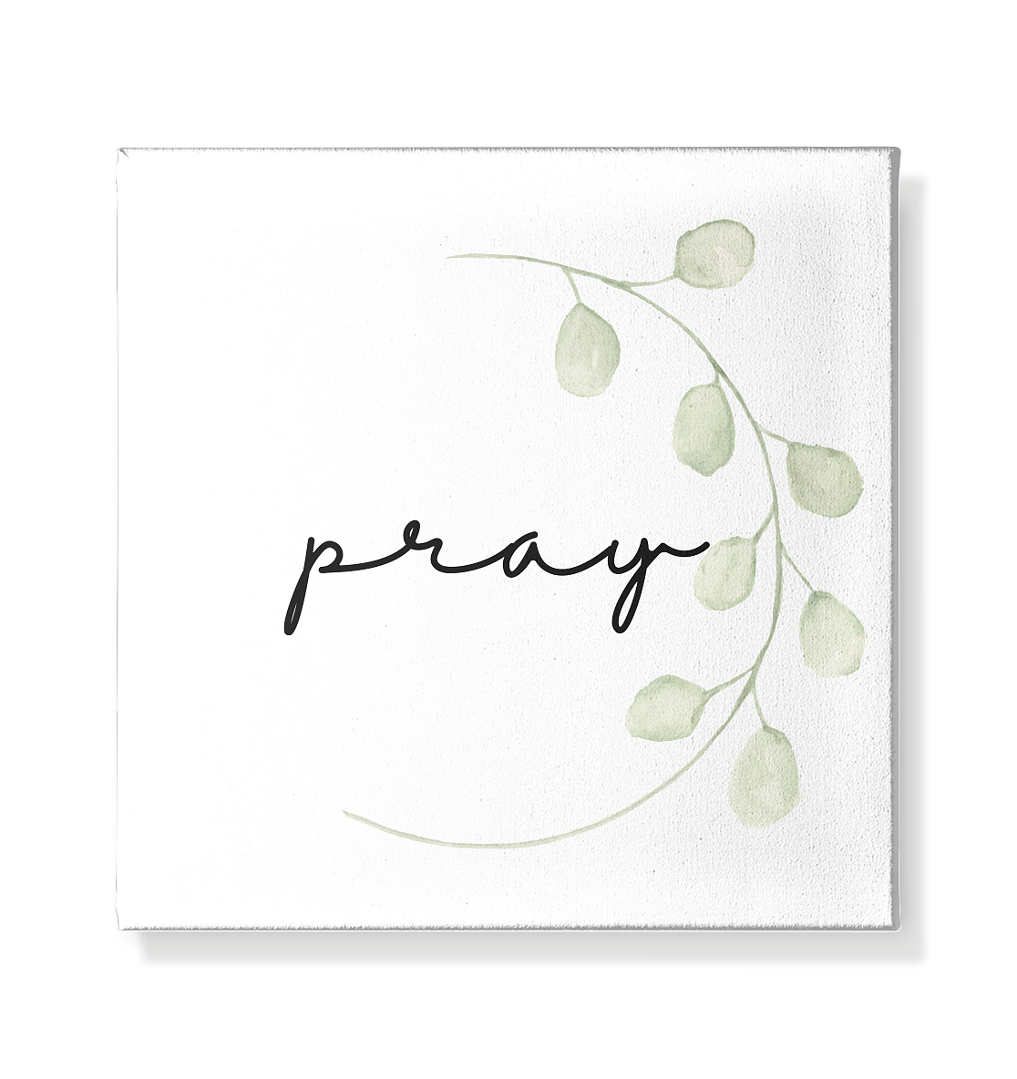 pray - Leinwand 20x20cm - wertvoll und geliebt