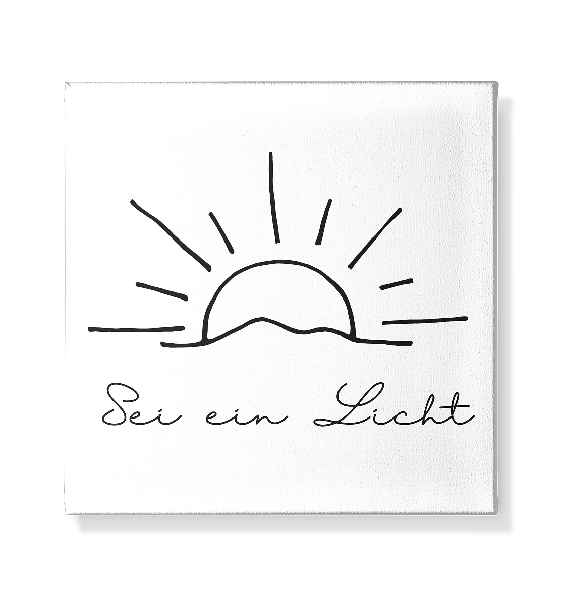 Sei ein Licht - Leinwand 20x20cm - wertvoll und geliebt
