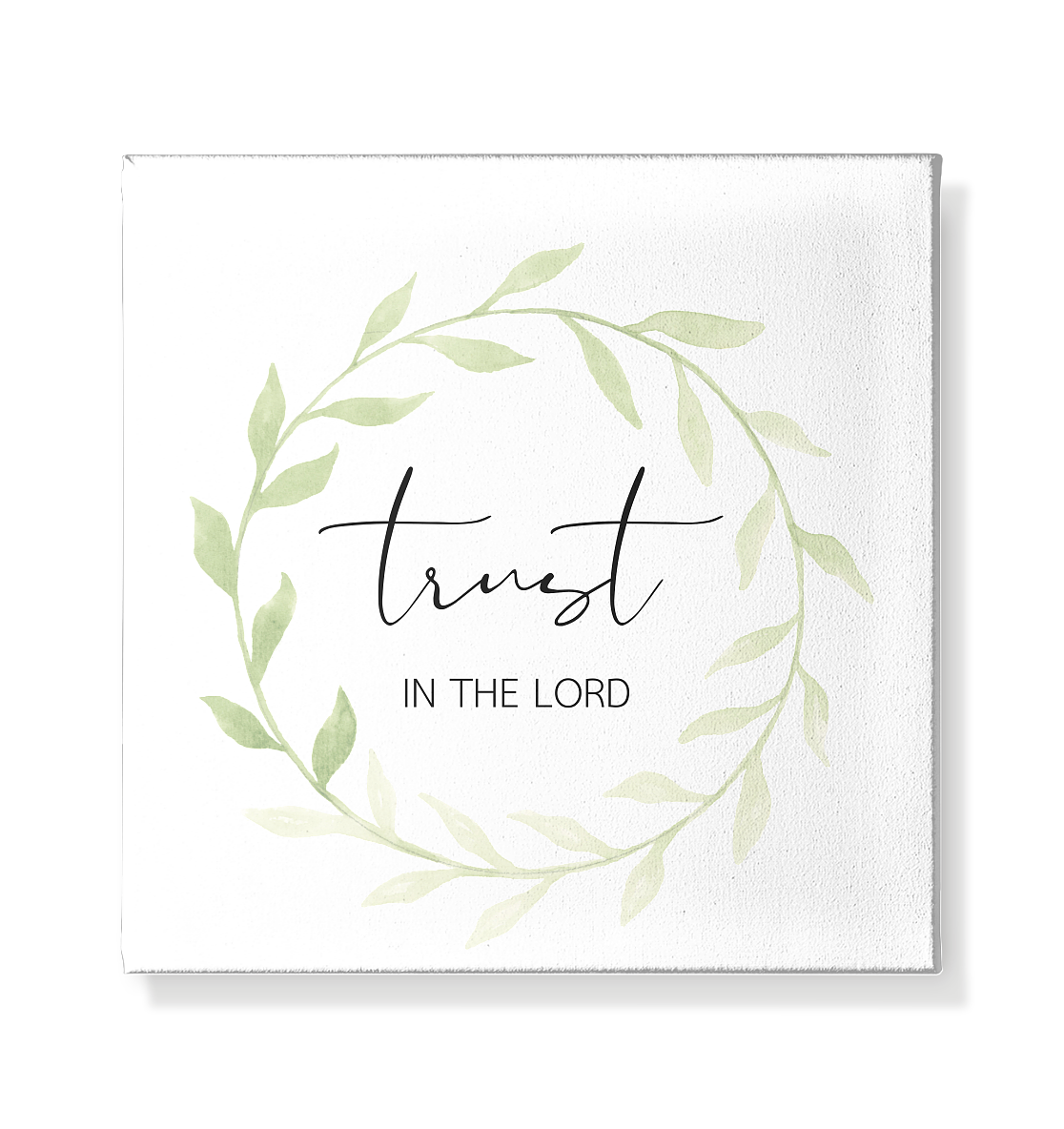 trust in the lord - Leinwand 20x20cm - wertvoll und geliebt