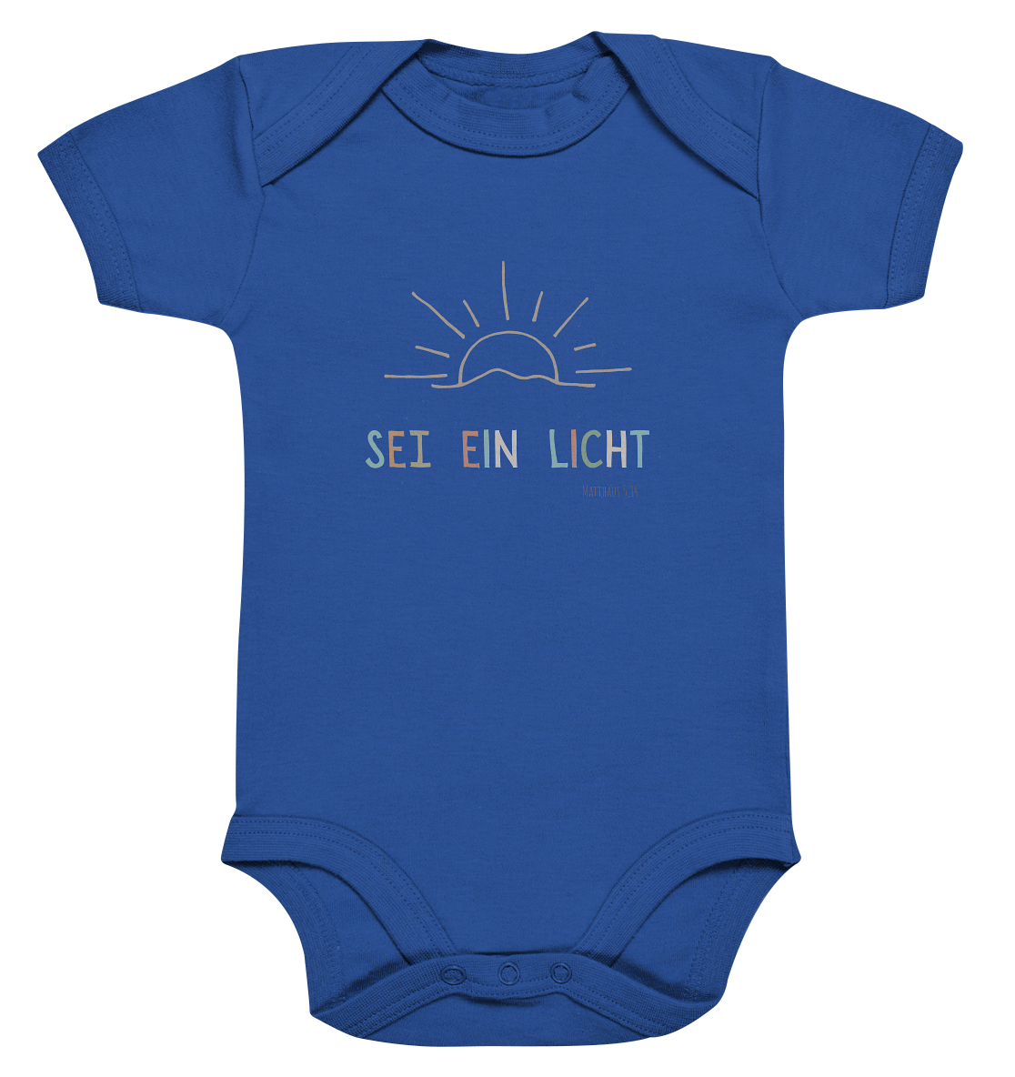 Sei ein Licht - Organic Baby Bodysuit - wertvoll und geliebt