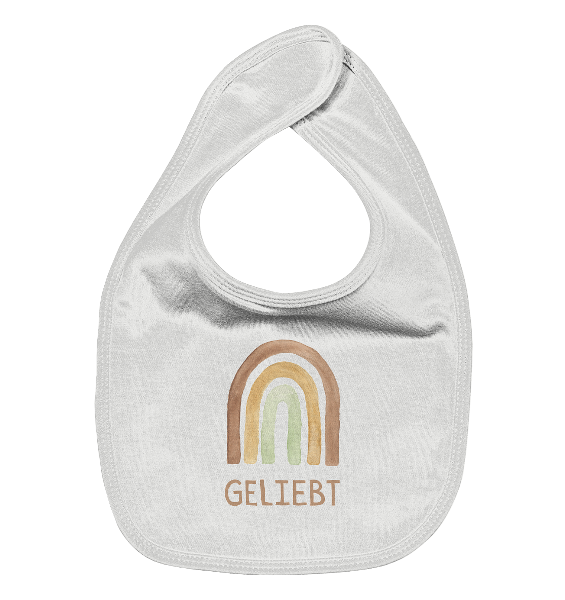 Geliebt Regenbogen grün - Organic Baby-Lätzchen - wertvoll und geliebt