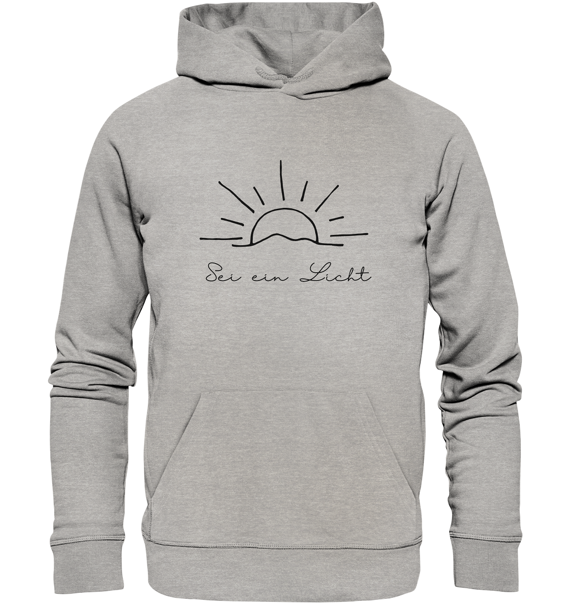 Sei ein Licht - Organic Basic Hoodie - wertvoll und geliebt