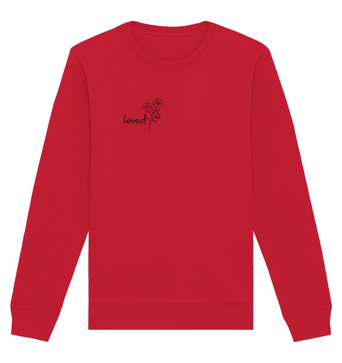 loved - Organic Basic Unisex Sweatshirt - wertvoll und geliebt